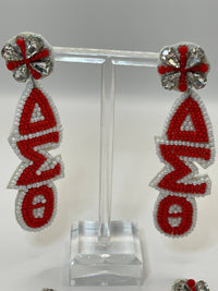 Delta Sigma Theta DST Beaded Earrings