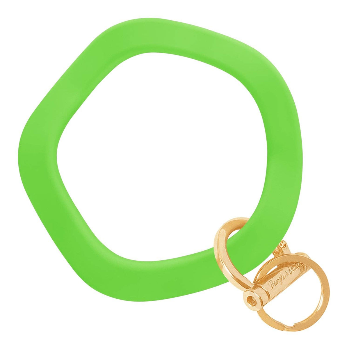 Wavy Wristlet Keyring | Wrist-Worn Key Chain & Phone Tether: Gold / Wavy - Mojito