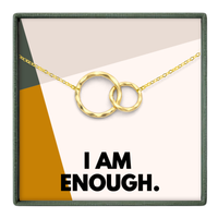 Positive Affirmation Jewelry Gift for Her - Gold or Silver: 14k Gold Vermeil