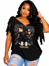 Usher & Chris Brown R&B Distressed tshirts