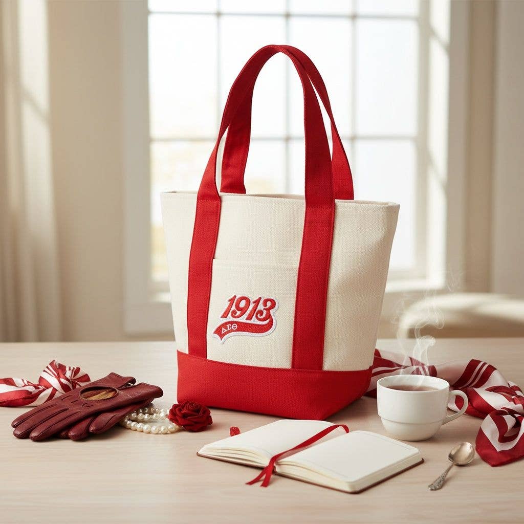 DST Mini Canvas Tote Bag 1913 Embroidered