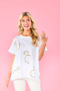 Bride Sparkle Tote or Top