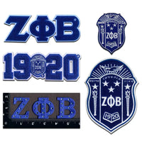 Divine 9 Sorority & Fraternity  Iron on Embroidered Patches: AKA, Delta Sigma Theta, Zeta Phi Beta, Alpha, Kappa, Sigma, Omega