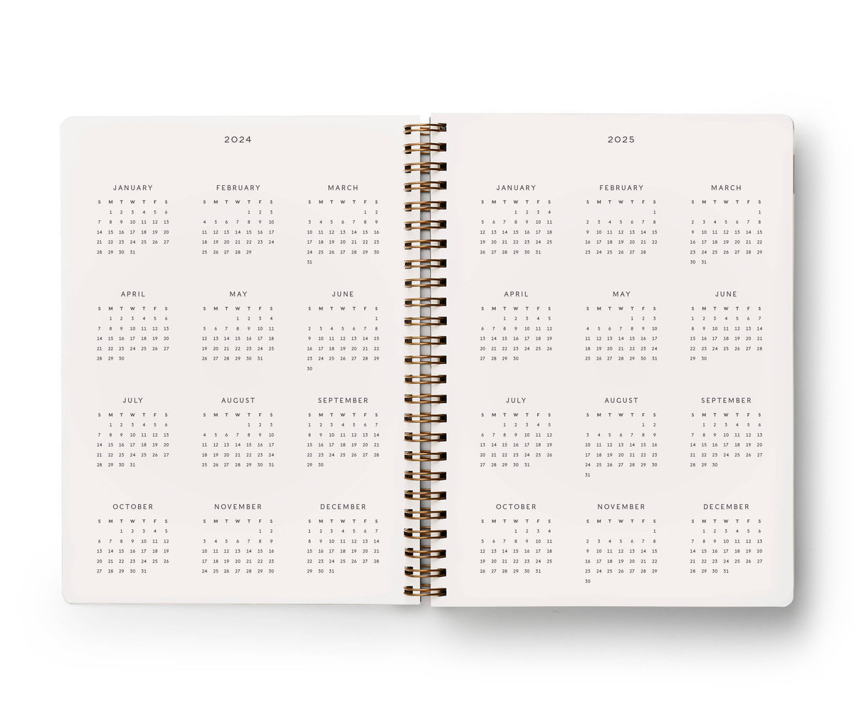 2024 Flores 12-Month Softcover Spiral Planner