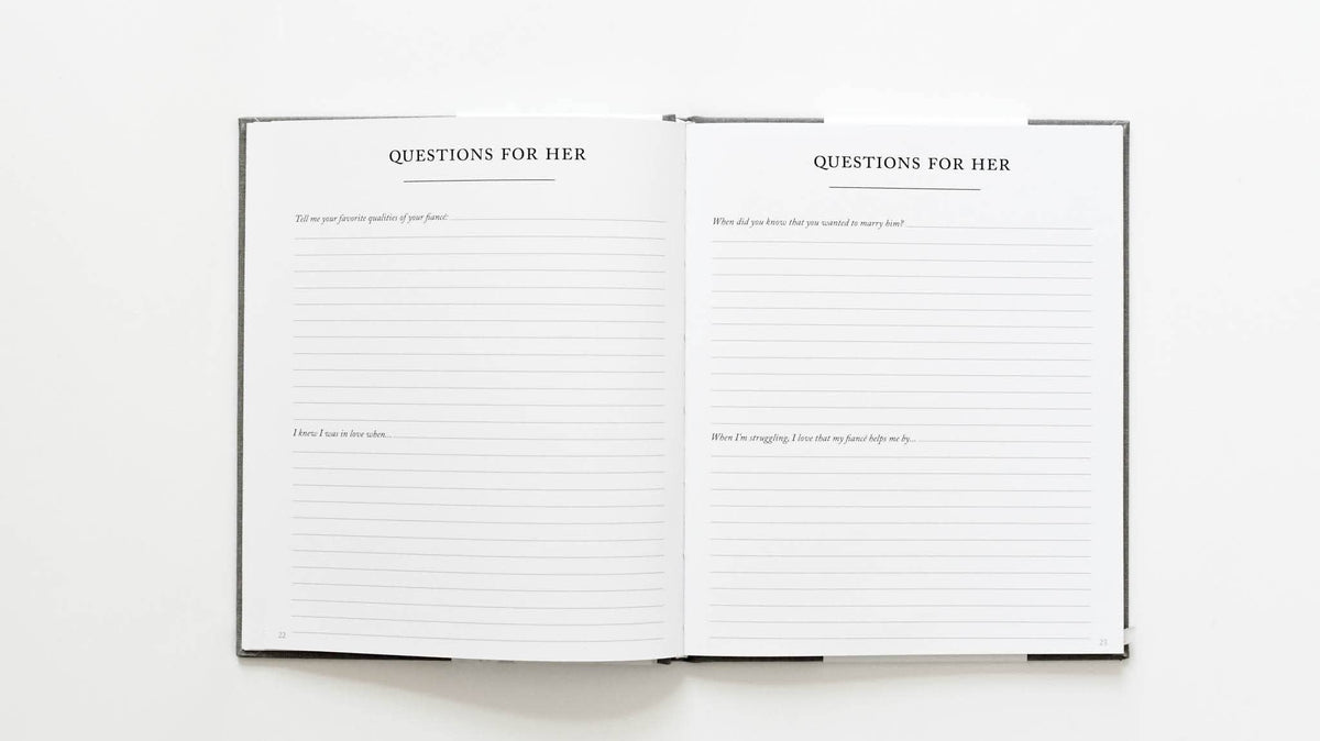 Engagement Journal | Gift for New Brides | Book for Couples: Ivory