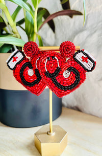 Healthcare Love Beaded Dangle Earrings