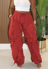 Luxe Ruffled Baggy Pants