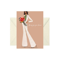 Giving You Your Flowers Greeting Card