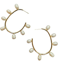 Freshwater Pearl Hoops