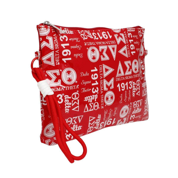 Delta Sigma Theta Sorority Pride Graphic Print Wristlet Pouch