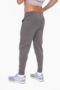 Men's Olive Sleek Knit Performance Joggers