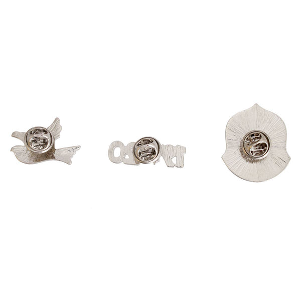 Zeta Phi Beta Blue White Sorority Pin Set