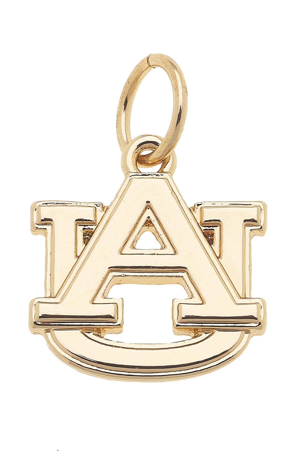 CANVAS STYLE CHARM BAR - Auburn Tigers Shiny Gold Logo Charm