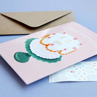 Sticker Scene Card - Decorate a Cake