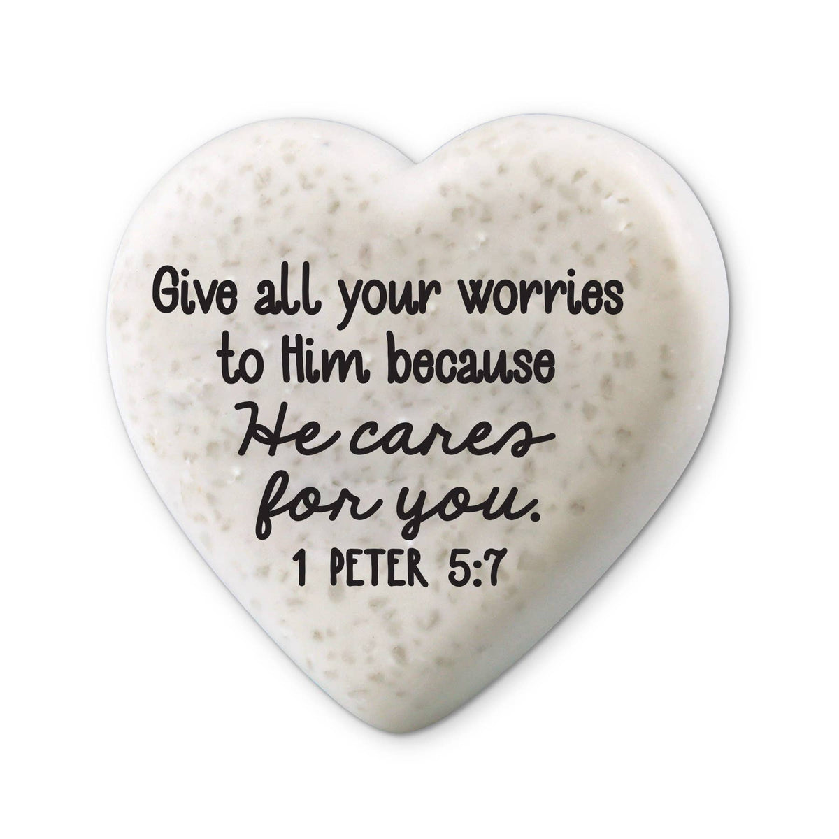 LCP He cares For You Hearts of Hope Stone - Heart Stone