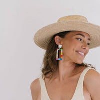 Callie Rainbow Colorblock Earrings