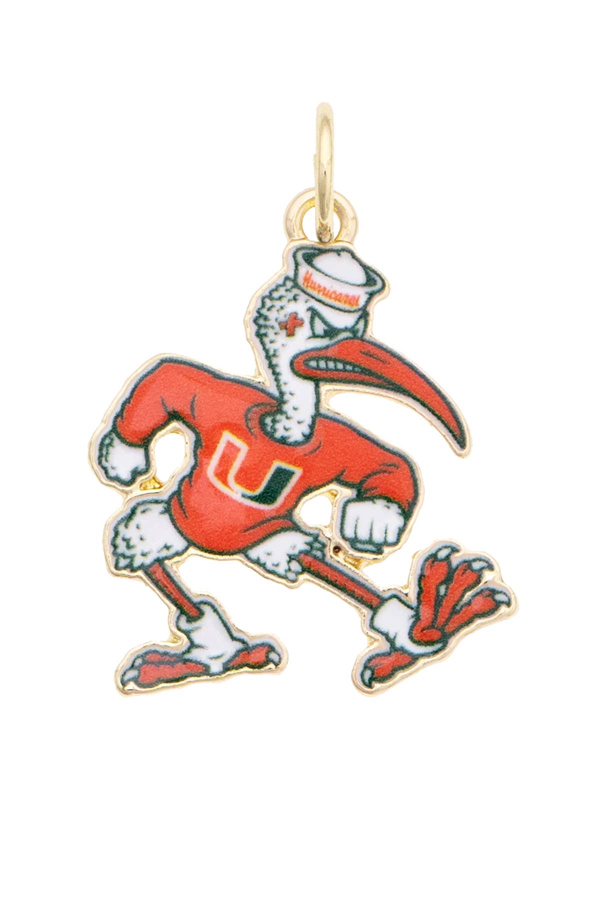 Miami Hurricanes Enamel Mascot Charm