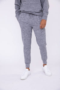 MEN - Melange Joggers: BLACK