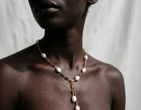 Divine Pearl Layered Lariat Necklace: All Set