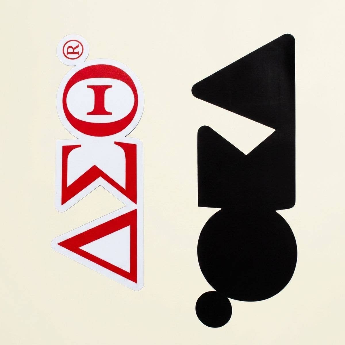Delta Sigma Theta Greek Letter Car Bumper Magnet: Red and White / Multi Tone / 2.55 x 7.75 inches