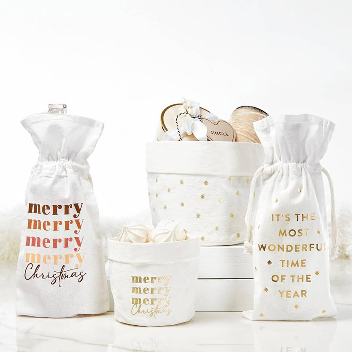 Washable Paper Pouches - Small - Merry Christmas: Material