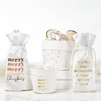 Washable Paper Pouches - Small - Merry Christmas: Material