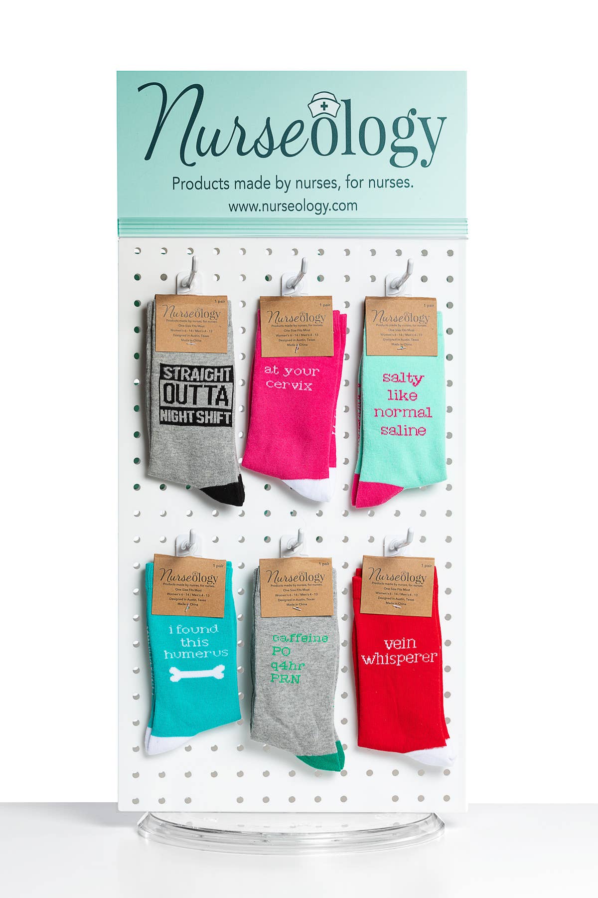 Straight Outta Night Shift Cotton Crew Length Unisex Socks