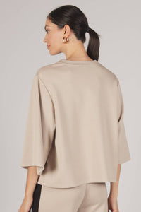 P. CILL Butter Modal 3/4 Sleeve Top: Black or Blue