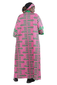 African Kente Women Long Kimono | Robe | Duster | One Size