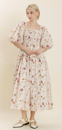 Veronica Floral Smocked Maxi Dress