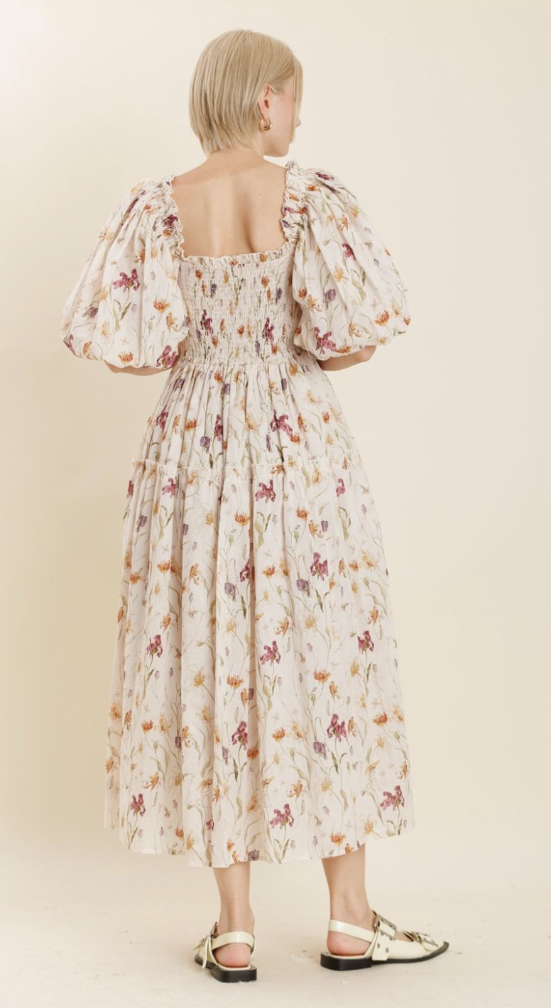 Veronica Floral Smocked Maxi Dress