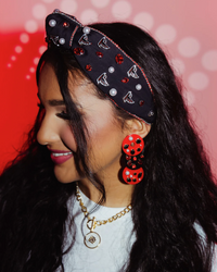 Brianna Cannon Atlanta Falcons Black Logo Headband or Black Bow Barrette