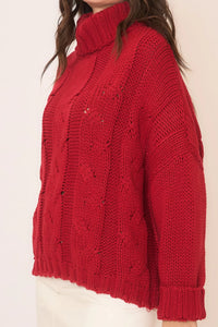 Hazel Cozy Chunky Cable Knit Sweater