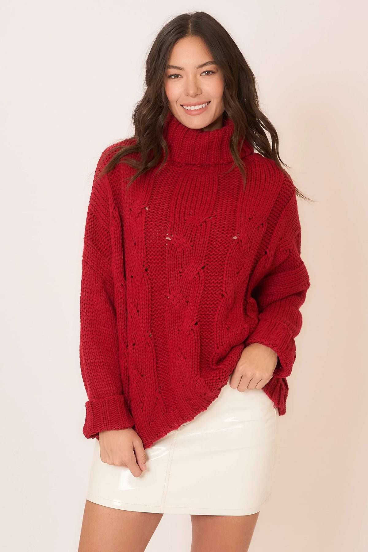 Hazel Cozy Chunky Cable Knit Sweater