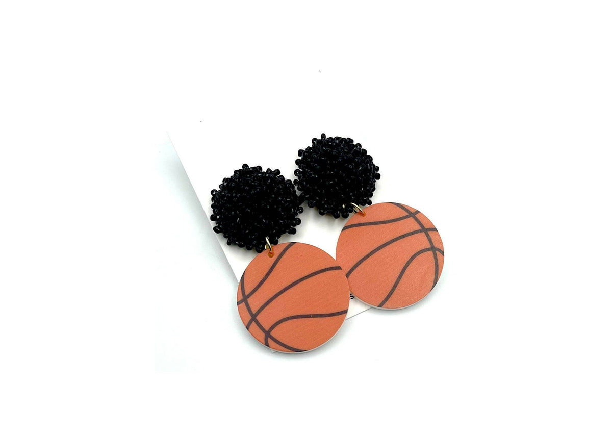 Basketball Earrings Game Day