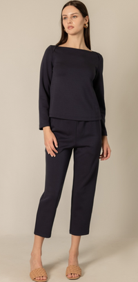 P. CILL Long Sleeve Round Neck Top