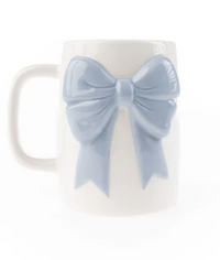 Ceramic Bow Mug | Blue or Pink