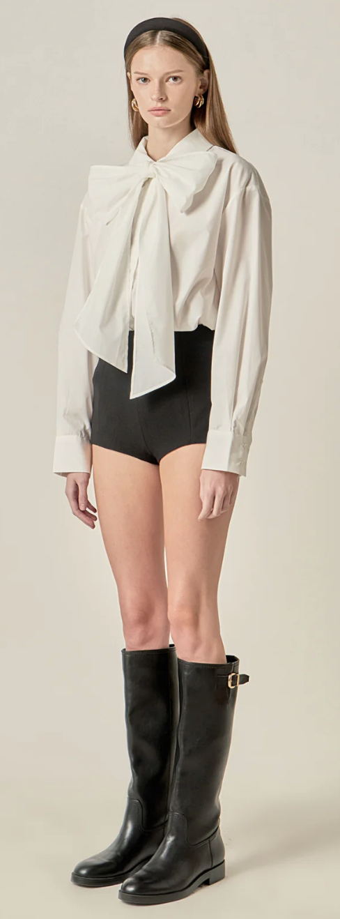 Magnolia Bow Detailed Shirt