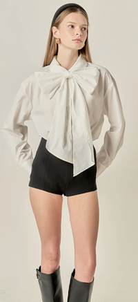 Magnolia Bow Detailed Shirt