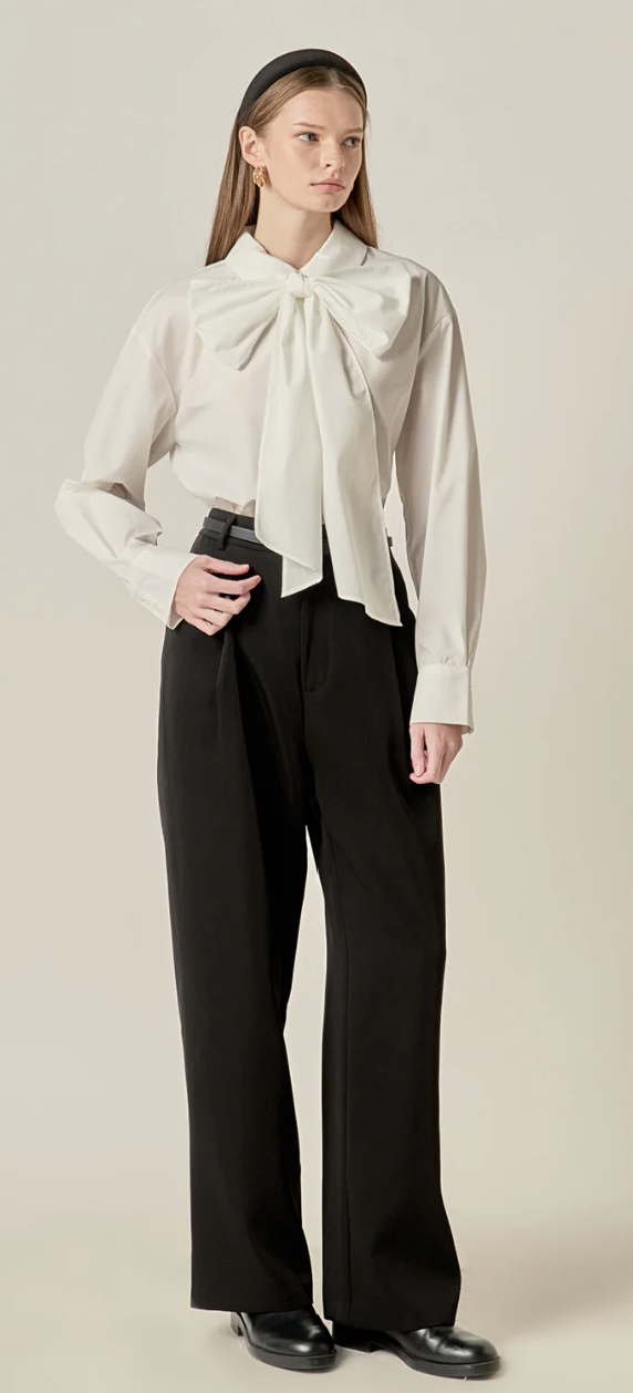 Magnolia Bow Detailed Shirt