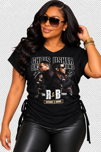 Usher & Chris Brown R&B Distressed tshirts