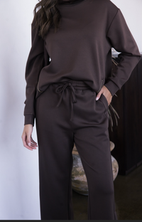 P. CILL Butter Modal Side Binding Wide Leg Pants