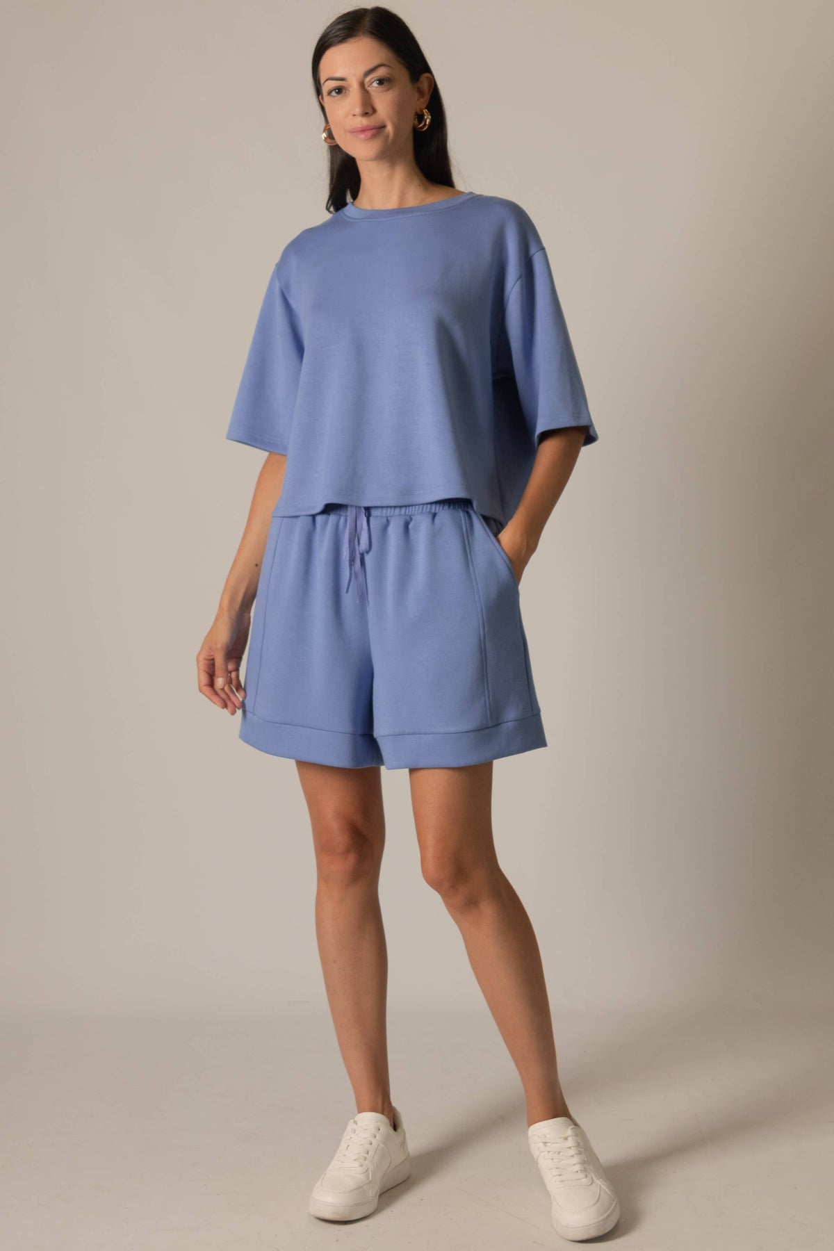 P. CILL Butter Modal Overlap Back Detail Top