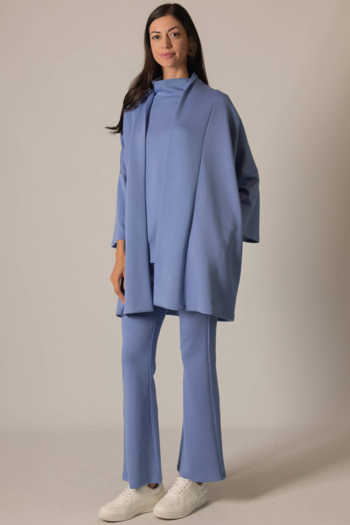 P. CILL Butter Modal Oversized Cardigan:  Black,  Cream Or Cornflower Blue