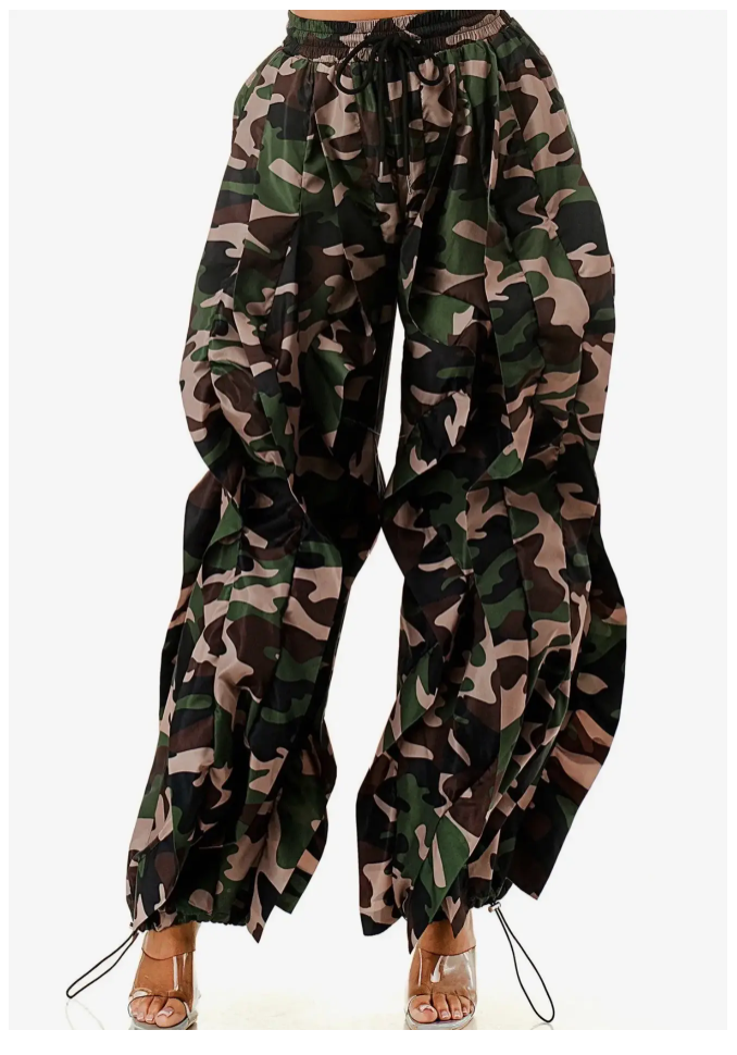 Luxe Ruffled Baggy Pants