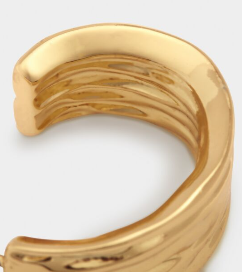 Cleyo Waterproof Gold Hoop Earrings
