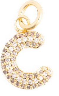 Canvas Style Charm Bar-  Courtney Bling Alphabet