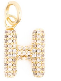 Canvas Style Charm Bar-  Courtney Bling Alphabet