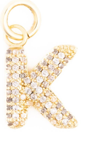 Canvas Style Charm Bar-  Courtney Bling Alphabet