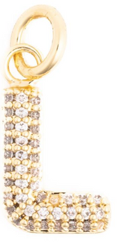 Canvas Style Charm Bar-  Courtney Bling Alphabet